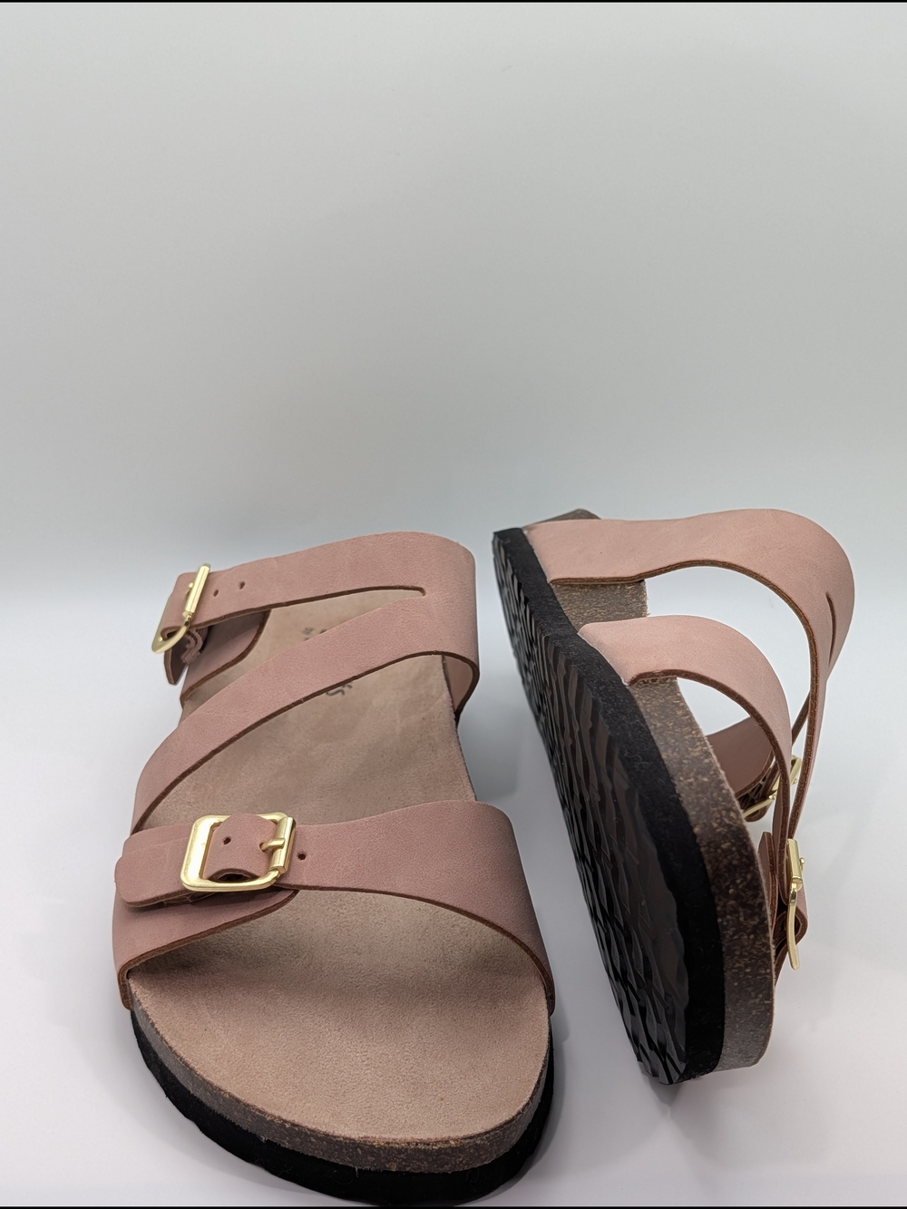 Cliff By White Mountain Women's Pink Buckle Strap Slide Sandals - Picture 5 of 12